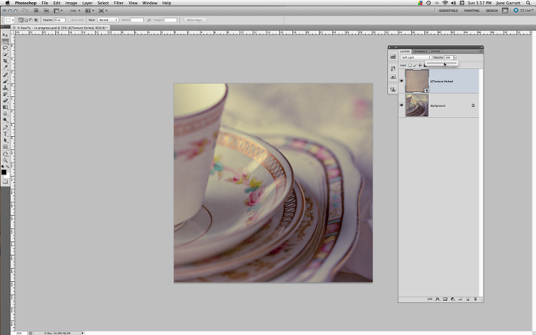 ApplyTexture - 5. Adjust the opacity of the texture layer