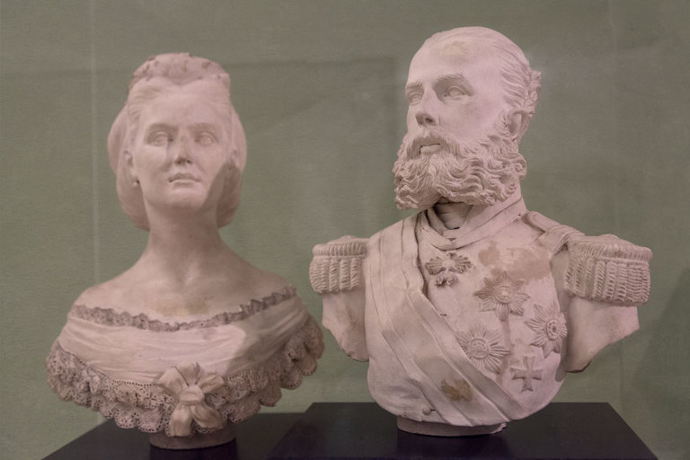Busts of Emperor Maximiliano 1 & Empress Carlota of Mexico