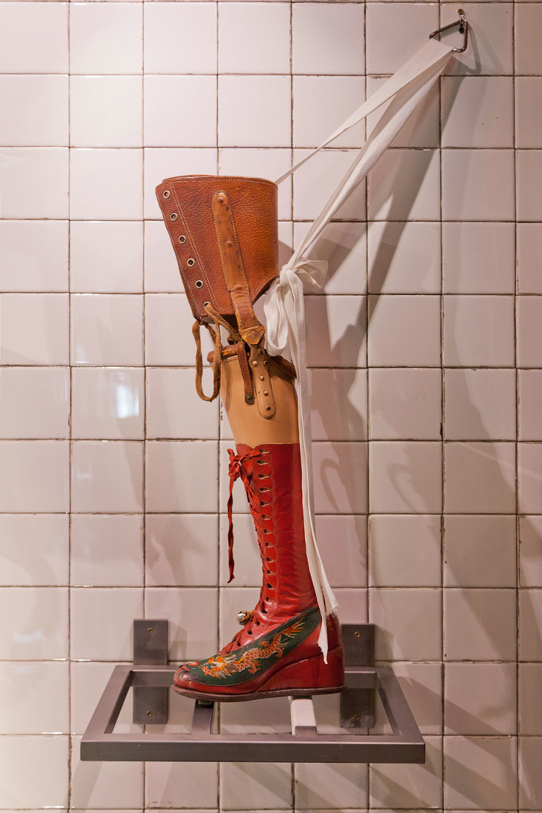 Frida Kahlo's prosthetic leg with Chinese boot