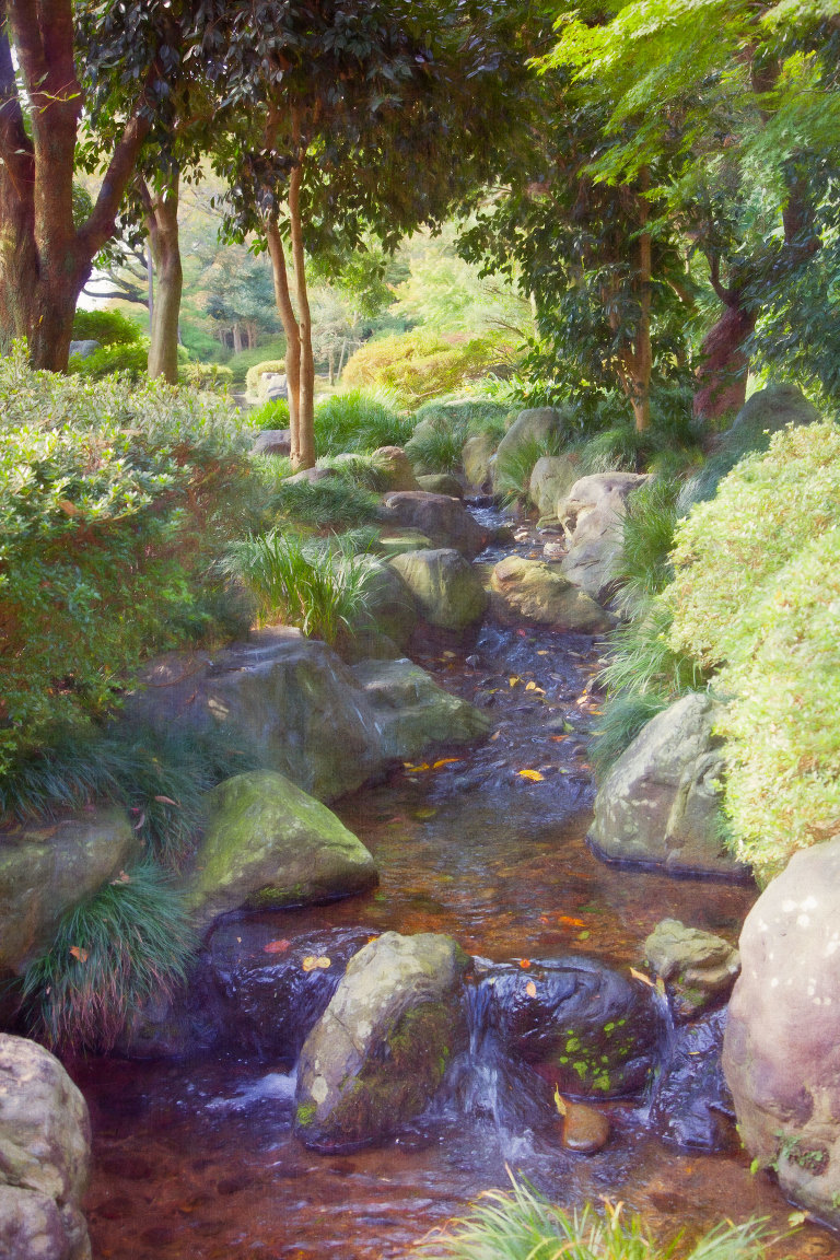 Stream in Kanazawa Castle grounds
