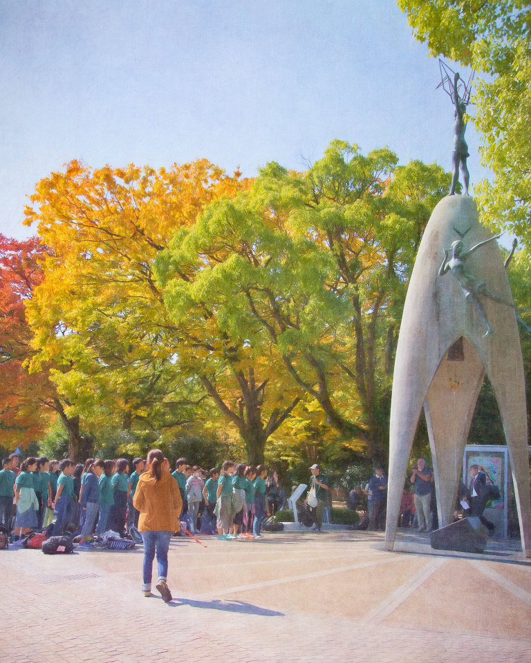 School children at the Children's Peace Monument