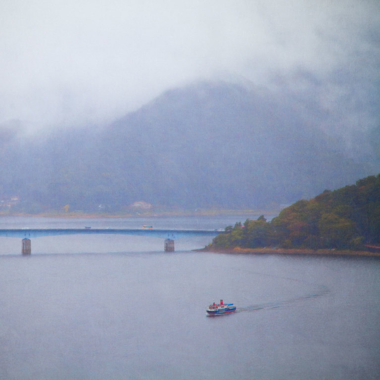 Ensolleille Pleasure Boat on Lake Kawaguchiko