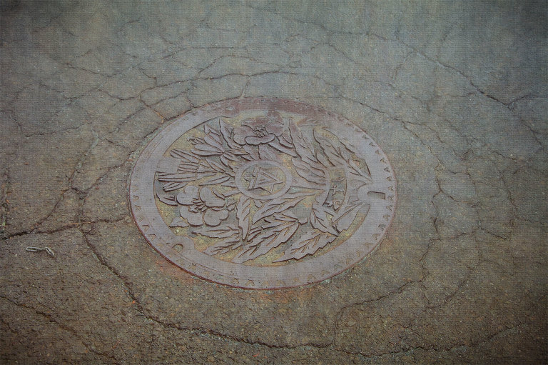 Kawaguchiko maintenance hole