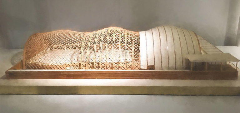 Model of Japan Pavilion Hannover 2000 by Shigeru Ban