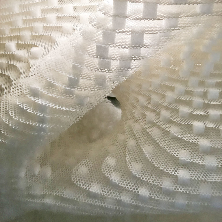 Study Model for Linier Input 3D-Voronoi Soft Sculpture by Noiz