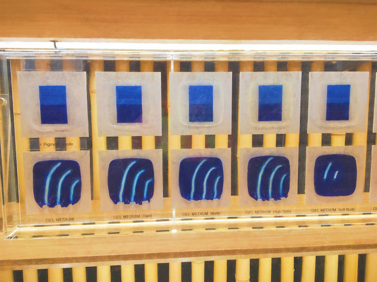 Pigment in different mediums